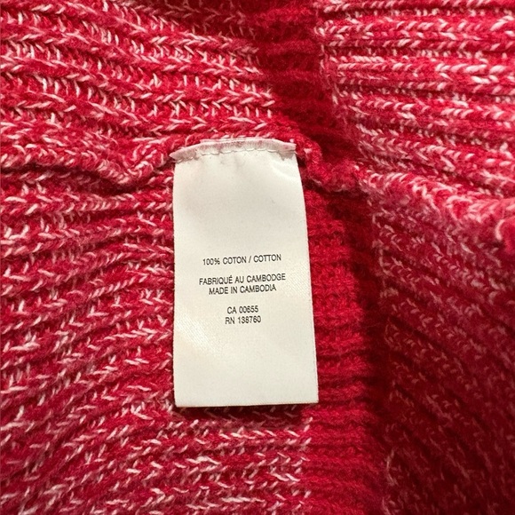 NWOT, HYBA, Knit Sweater Dress, Medium, Red & White 🧶 - Picture 8 of 9